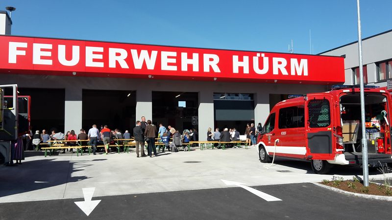 Segnung Feuerwehrhaus in Hürm