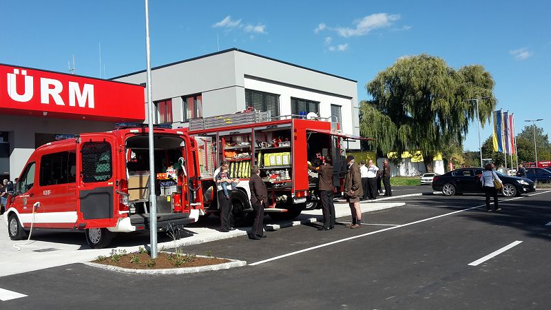 Segnung Feuerwehrhaus in Hürm